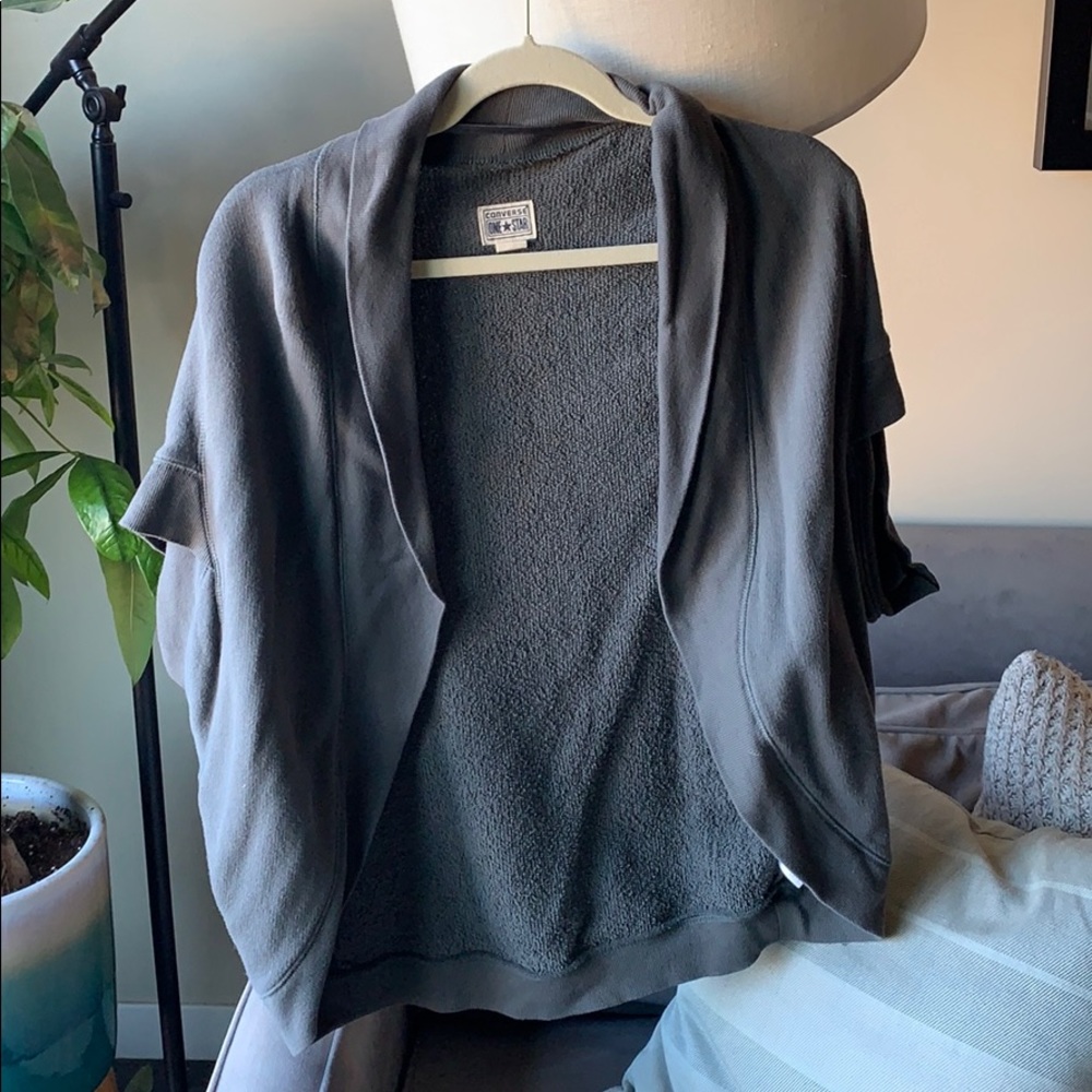 Converse onestar olive short sleeve cardigan sizeS